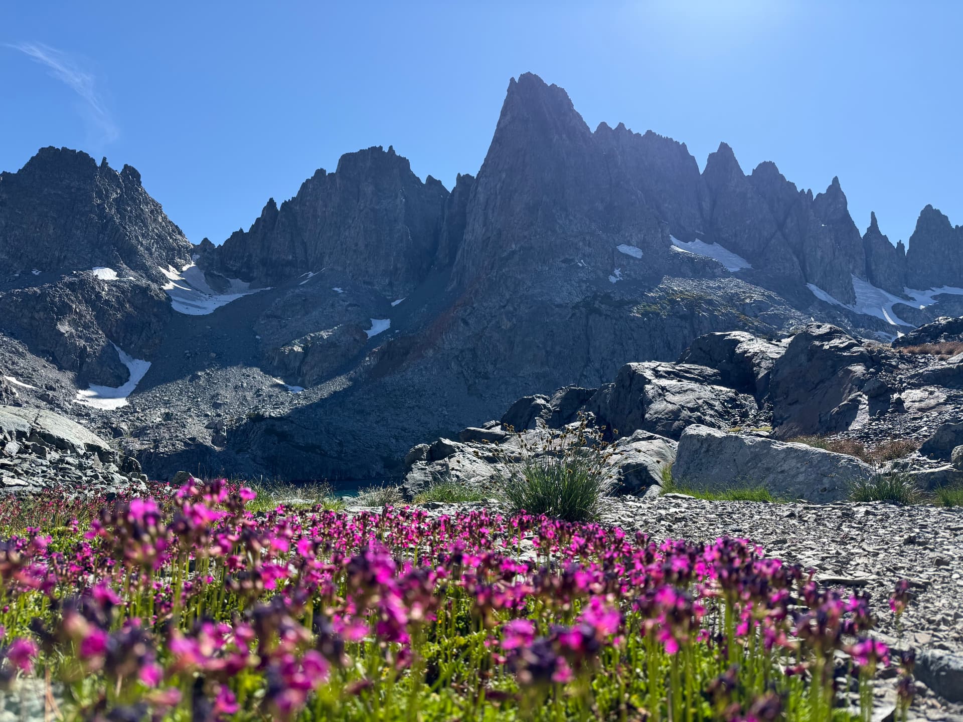 Minaret Lake, Cecile Lake and Iceberg Lake